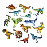 Žehlička na záplaty, Plátno, Dinosaurus, DIY & různé designy pro výběr, Prodáno By Lot
