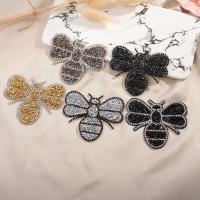 Rhinestone Iron-on Patches, Bee, fashion jewelry & DIY, more colors for choice, 10PCs/Lot, Sold By Lot