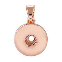 Zinc Alloy Pendants rose gold color plated fashion jewelry & DIY nickel lead & cadmium free 18mm Sold By Lot