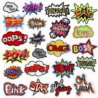 Iron on Patches, Cloth, Embroidery, DIY & different designs for choice, 10PCs/Lot, Sold By Lot