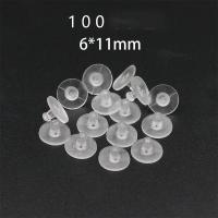 Silicone Ear Plugs, durable & DIY, 11x6mm, 100PCs/Bag, Sold By Bag