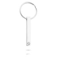 Edelstahl-Schlüssel-Verschluss, Edelstahl, plattiert, unisex & mit Strass, keine, 5*40mm, 2PCs/Menge, verkauft von Menge