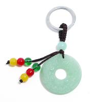 Jade Key Clasp plated fashion jewelry & for woman green Sold By Lot