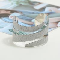 Bijoux de bracelet en alliage de zinc, Placage, pour femme, argent, protéger l'environnement, sans nickel, plomb et cadmium, 2PC/lot, Vendu par lot
