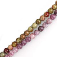 Natural Lepidolite Beads, with Serpentine, Round, different materials for choice & different size for choice, Hole:Approx 1.5mm, 49PCs/Strand, Sold Per Approx 16 Inch Strand