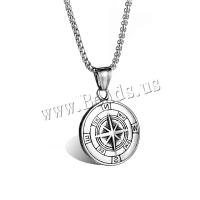Titanium Steel Pendants Compass fashion jewelry & DIY & for man Sold By PC