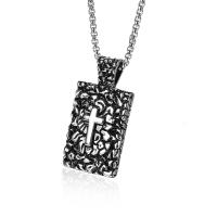 Titanium Steel Pendants, fashion jewelry & DIY & for man & blacken, Sold By PC
