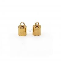 Stainless Steel Pendant Setting, polished, golden, 6.5x10mm, Hole:Approx 6mm, 300PCs/Bag, Sold By Bag