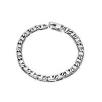 Titanium Steel Bracelet & Bangle polished fashion jewelry & for man 5.6mm Length Approx 8 Inch Sold By PC