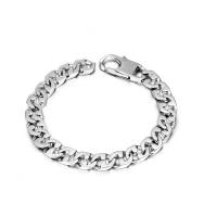 Titanium Steel Bracelet & Bangle, polished, fashion jewelry & for man & hollow, 8.8mm, Length:Approx 8 Inch, Sold By PC