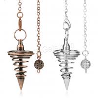 Tibetan Style Pendulum, plated, Unisex, more colors for choice, nickel, lead & cadmium free, 41.50x21x21mm, Sold Per Approx 7 Inch Strand