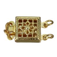 Brass Box Clasp gold color plated nickel lead & cadmium free Approx 2mm Sold By Lot