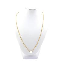 Stainless Steel Jewelry Necklace, with Plastic Pearl, fashion jewelry & for woman, more colors for choice, Sold By PC