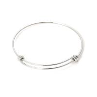 Stainless Steel Bangle, Adjustable & fashion jewelry & for woman, more colors for choice, Sold By PC