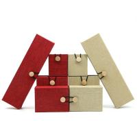 Lino caja para set de joya, con madera, diferentes estilos para la opción, más colores para la opción, 5PCs/Grupo, Vendido por Grupo
