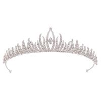 Bridal Tiaras, Tibetan Style, plated, with rhinestone, more colors for choice, nickel, lead & cadmium free, 35x280mm, Sold By PC
