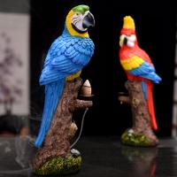 Backflow Incense Burner Resin Parrot handmade for home and office & durable Sold By PC