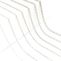 Из нержавеющей стали свитер цепи ожерелье, Нержавеющая сталь 304, Другое покрытие, разный размер для выбора, оригинальный цвет, 100м/Лот, продается Лот