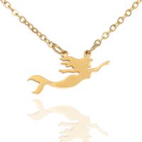 Stainless Steel Jewelry Necklace Mermaid fashion jewelry & for woman Sold By PC