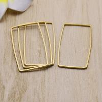 Brass Jewelry Finding, hollow, original color, nickel, lead & cadmium free, 20x40mm, 50PCs/Bag, Sold By Bag