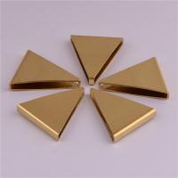 Messing Schmuckzubehör, Dreieck, originale Farbe, frei von Nickel, Blei & Kadmium, 4x25mm, 50PCs/Tasche, verkauft von Tasche