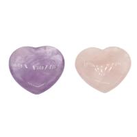 Natural Gemstone Cabochons, Flat Heart, different materials for choice, 25*7mm, 5PCs/Bag, Sold By Bag