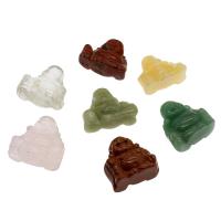 Gemstone Pendants Jewelry, Buddha, random style & different size for choice, Sold By PC