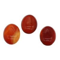 Red Agate Cabochon, fashion jewelry & DIY, red, 30x20x6mm, 5PCs/Bag, Sold By Bag