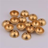 Caps Pérola de bronze, cobre, cor original, níquel, chumbo e cádmio livre, 13mm, Buraco:Aprox 1.5mm, 50PCs/Bag, vendido por Bag