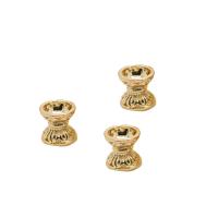 Brass Bead Cap, 24K gold plated, DIY, nickel, lead & cadmium free, 7x7mm, 10PCs/Lot, Sold By Lot
