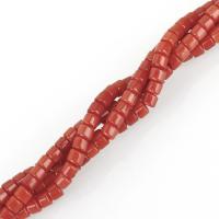 Natural Coral Beads Column coral red nickel lead & cadmium free 1mm Approx 1mm Length Approx 16 Inch Approx Sold By Lot