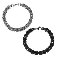 Bijoux bracelet en acier inoxydable, Placage, unisexe, plus de couleurs à choisir, 8.50mm, Vendu par Environ 8.5 pouce brin