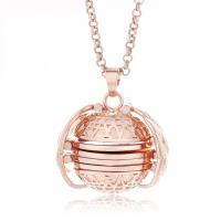 Zinc Alloy Locket Necklace plated fashion jewelry & for woman nickel lead & cadmium free 30mm Sold Per Approx 23.6 Inch Strand