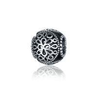 Zinc Alloy European Beads antique silver color plated vintage nickel lead & cadmium free 10-15mm Approx 4-4.5mm Sold By Bag
