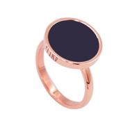 Titanium Steel Finger Ring, rose gold color plated, different size for choice & for woman, 16mm, Sold By PC