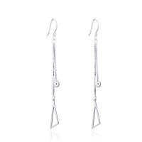 925 Sterling Silver Drop Earring platinum plated fashion jewelry & for woman Sold By Pair