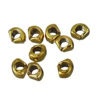 Tibetan Style Jewelry Beads, antique gold color plated, fashion jewelry, nickel, lead & cadmium free, 4.50x4x3mm, Hole:Approx 2mm, 50PCs/Lot, Sold By Lot
