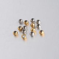 Edelstahl-Beads, Edelstahl, rund, poliert, keine, 5mm, Bohrung:ca. 2mm, 500PCs/Tasche, verkauft von Tasche