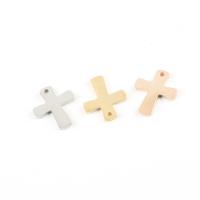 Stainless Steel Cross Pendants, polished, more colors for choice, 17x20mm, Hole:Approx 1.8mm, 10PCs/Bag, Sold By Bag