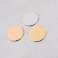 Stainless Steel Jewelry Cabochon, Flat Round, polished, more colors for choice, 25mm, Hole:Approx 1.5mm, 10PCs/Bag, Sold By Bag
