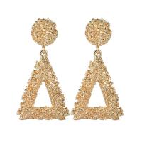 Zinc Alloy Drop Earrings Triangle plated fashion jewelry & for woman nickel lead & cadmium free Sold By Pair