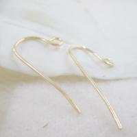 Messing Hook Earwire, guldfarve belagt, du kan DIY & forskellig størrelse for valg, nikkel, bly & cadmium fri, 50par/Lot, Solgt af Lot