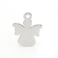 Stainless Steel Pendants, Angel, polished, more colors for choice, 20.49x16.45mm, Hole:Approx 1.8mm, 10PCs/Bag, Sold By Bag