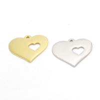 Stainless Steel Heart Pendants, polished, hollow, more colors for choice, 26x25mm, Hole:Approx 2mm, 10PCs/Bag, Sold By Bag