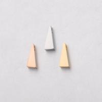 Stainless Steel Beads Triangle polished Approx 1.8mm Sold By Bag