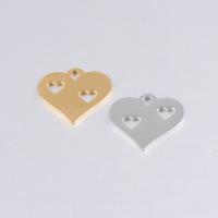 Stainless Steel Heart Pendants, polished, hollow, more colors for choice, 23x21mm, Hole:Approx 1.6mm, 10PCs/Bag, Sold By Bag