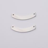 Stainless Steel Connector, polished, 1/1 loop, original color, 3x35mm, Hole:Approx 1.6mm, 10PCs/Bag, Sold By Bag
