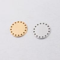 Stainless Steel Connector, Flat Round, polished, multihole, more colors for choice, 20mm, Hole:Approx 1.4mm, 10PCs/Bag, Sold By Bag