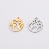 Stainless Steel Pendants, polished, hollow, more colors for choice, 15x17.3mm, Hole:Approx 1.5mm, 10PCs/Bag, Sold By Bag