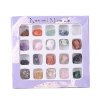 Gemstone Minerals Specimen, natural, mixed colors, 10mm,120x12x130mm, Sold By Box